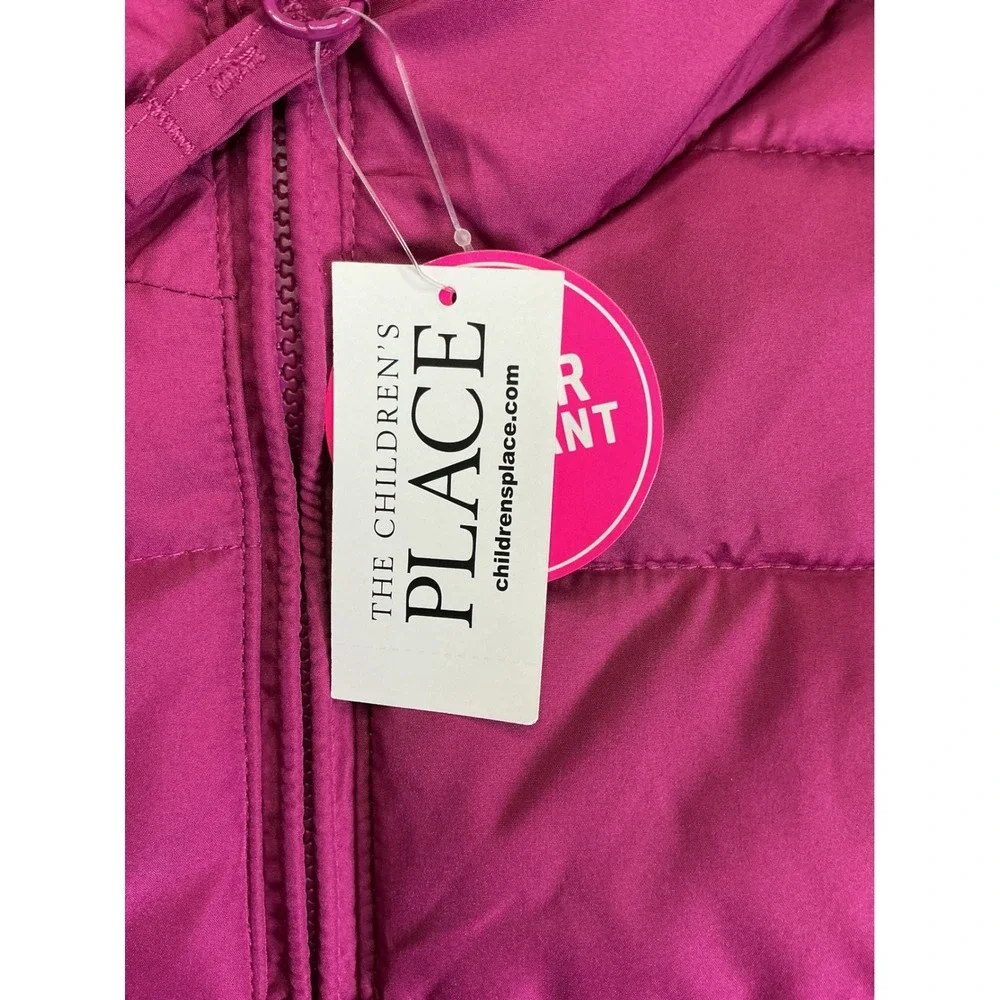 The Children's Place Girls XXL 16 Water Resistant Puffer Jacket Pink NWT